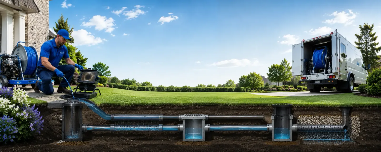 Outdoor drain cleaning information for Sutherland, VA